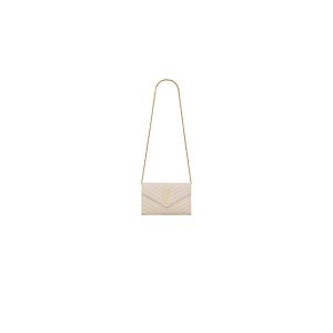 YSL cassandre chain wallet in lambskin
