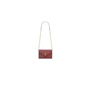 YSL cassandre chain wallet in lambskin