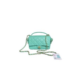 CHANEL Flap Bag with Top Handle(HIGH-END GRADE)