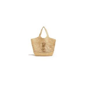 YSL ICARE SHOPPING BAG IN RAFFIA(HIGH-END GRADE)