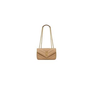YSL LOULOU small in MATELASSE lambskin
