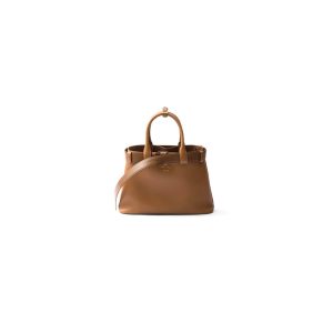 Prada Buckle small leather handbag with belt(high-end grade)